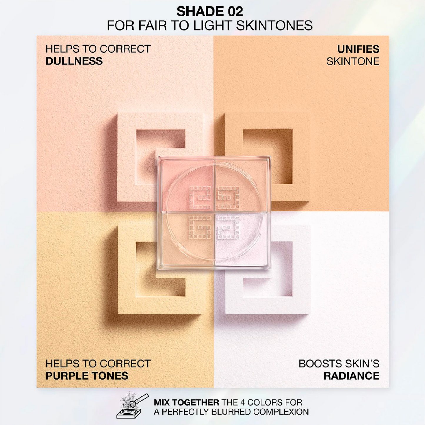 Givenchy Prisme Libre Mat Finish & Enhanced Radiance Loose Powder 4 In 1 Harmony - # 4 Mousseline Acidulee  4x3g/0.105oz