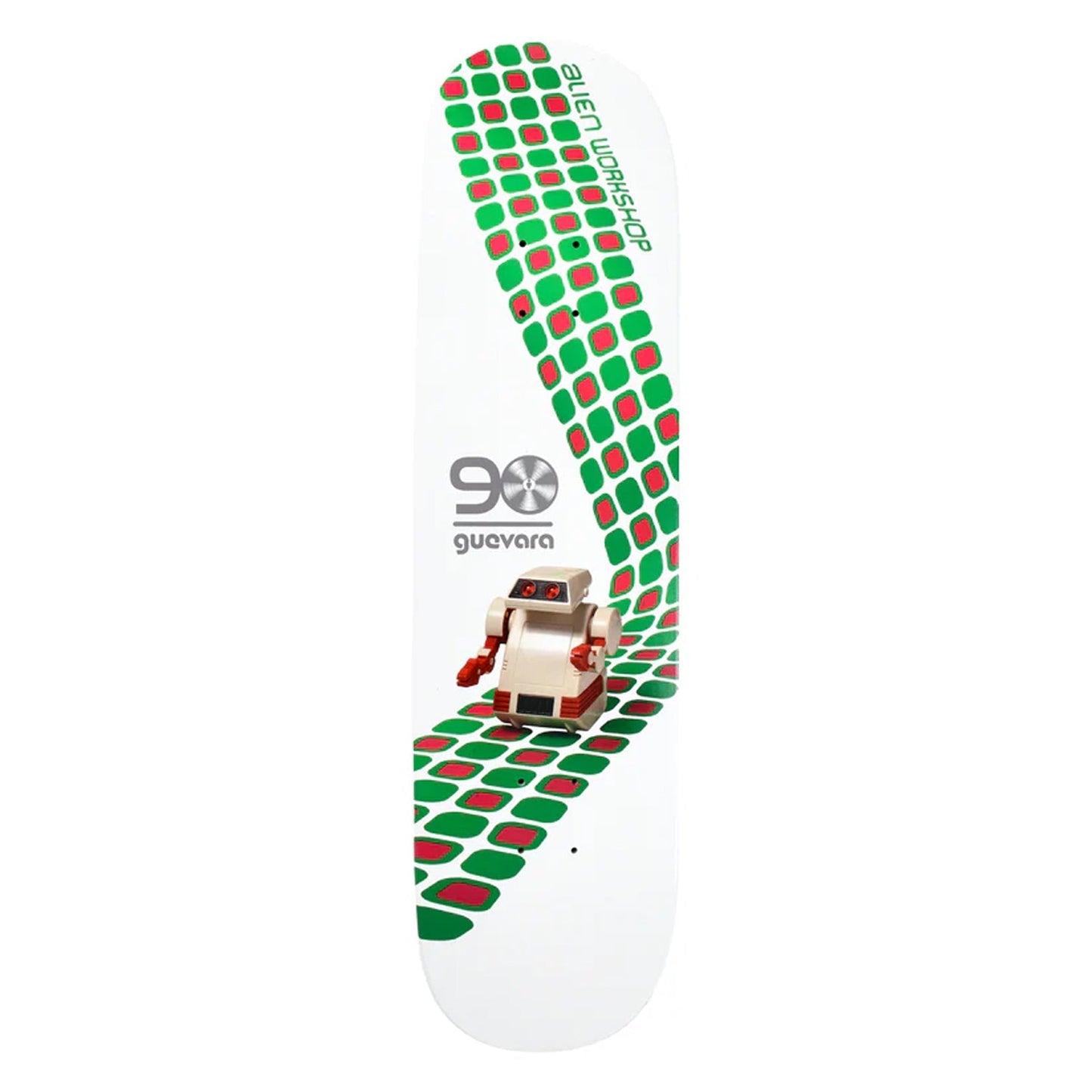 Alien Workshop Skateboard Deck Guevara Artificial Intelligence Twin White 8.25" x 32.25"