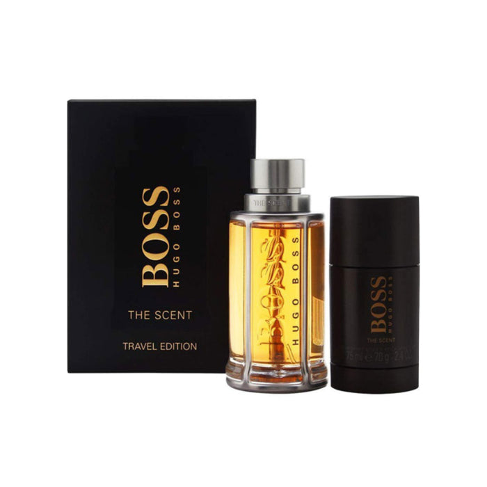 Hugo Boss Boss The Scent Man Eau De Toilette & Deo Stick 70g Travel Set 100ml