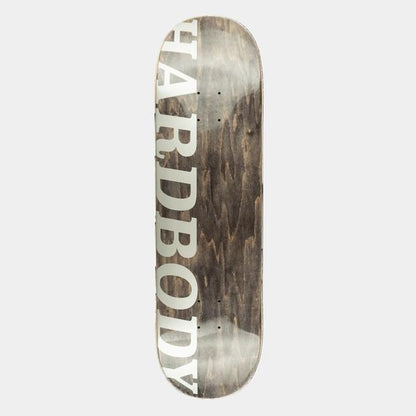 Hardbody Skateboards Classic Logo Deck 8.38" Silver