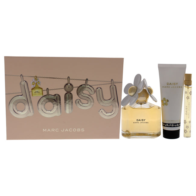 Daisy by Marc Jacobs for Women - 3 Pc Gift Set 3.3oz EDT Spray, 0.33oz EDT Spray, 2.5oz Body Lotion