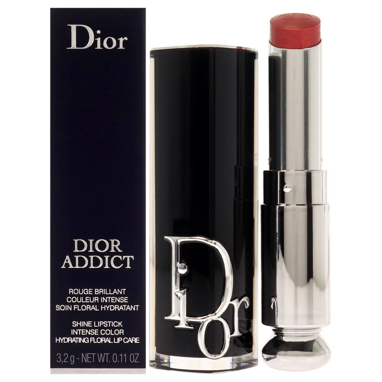 Dior Addict Hydrating Shine Lipstick - 525 Cherie by Christian Dior for Women - 0.11 oz Lipstick (Refillable)