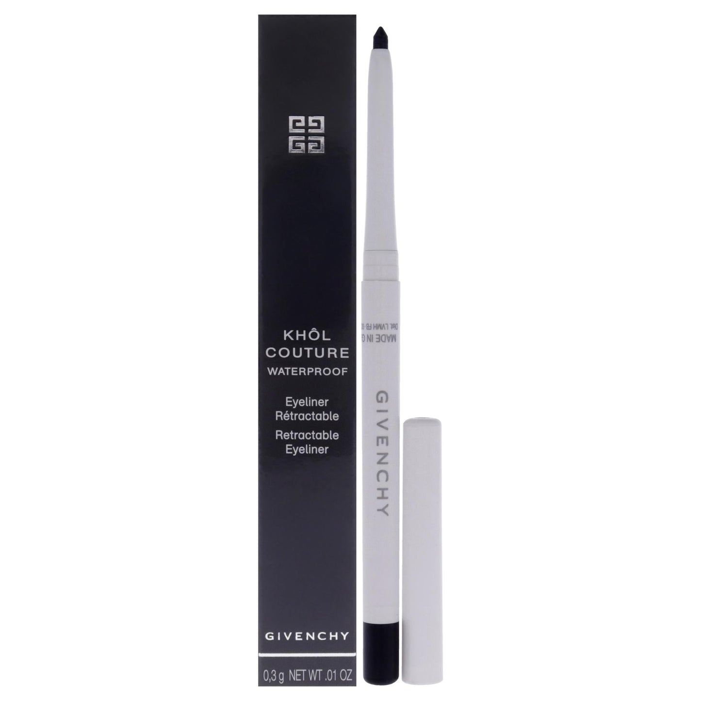 Khol Couture Waterproof Retractable Eyeliner - 01 Black by Givenchy for Women - 0.01 oz Eye Pencil