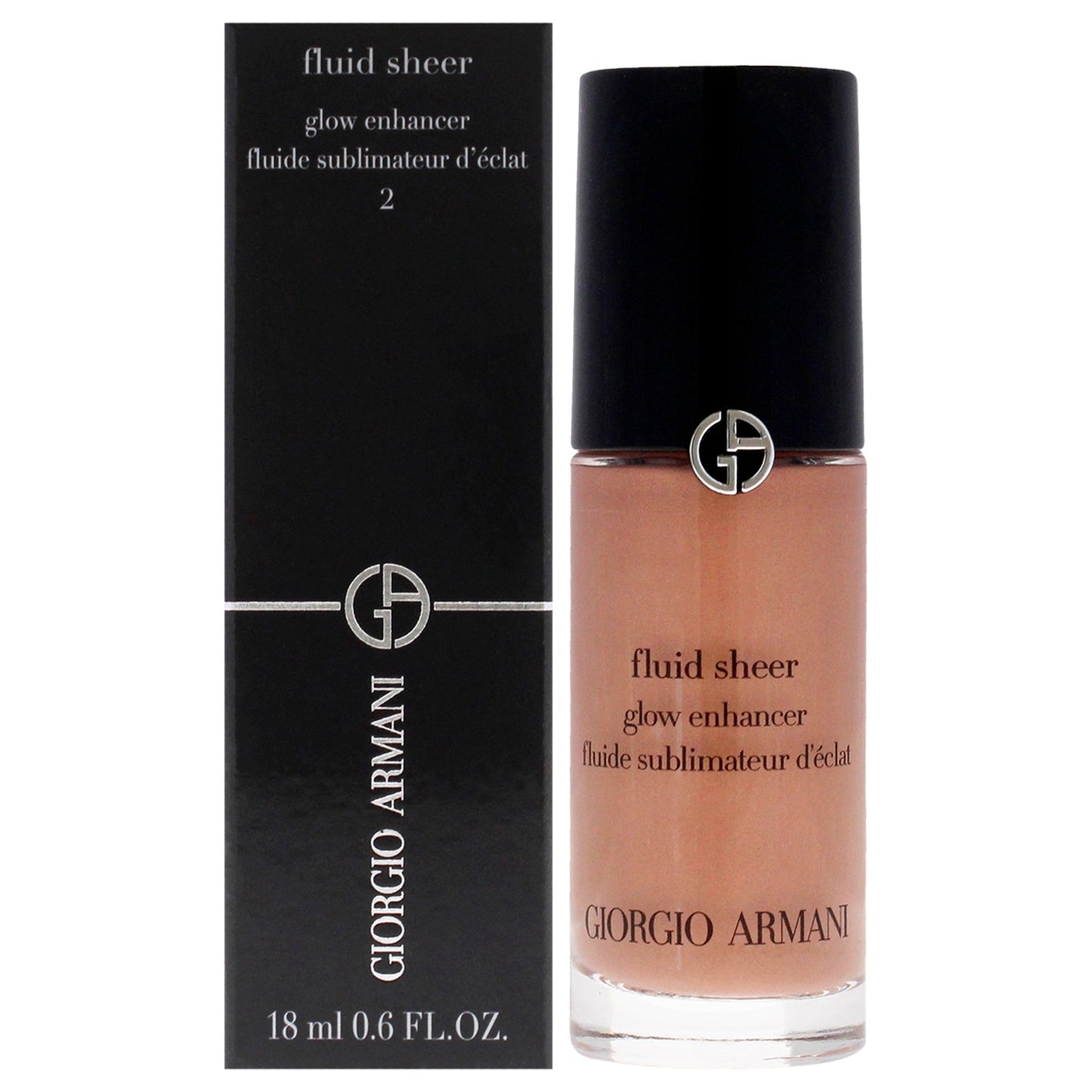 Giorgio Armani Fluid Sheer Glow Enhancer - 11 Peach by Giorgio Armani for Women - 0.6 oz Makeup