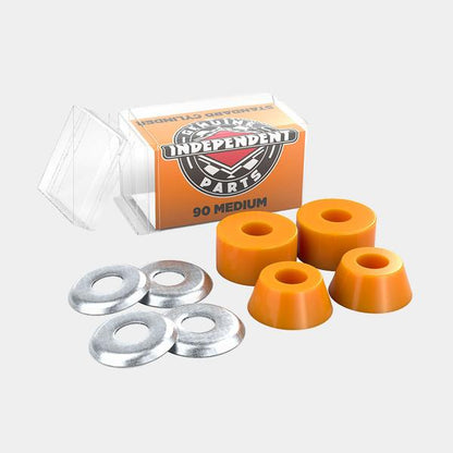 Independent Standard Cylinder Cushion Bushings 2 Pair w/ Washers 90a Medium Orange
