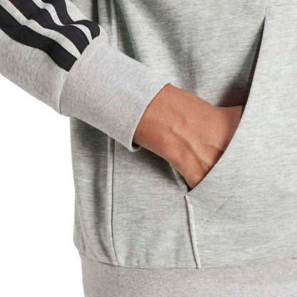 Essentials 3 Stripes Fleece FZ Hoody - Mens