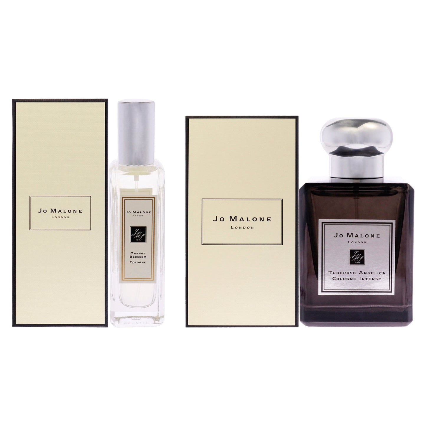 Orange Blossom and Tuberose Angelica Intense Kit by Jo Malone for Unisex - 2 Pc Kit 1oz Cologne Spray, 1.7oz Cologne Spray