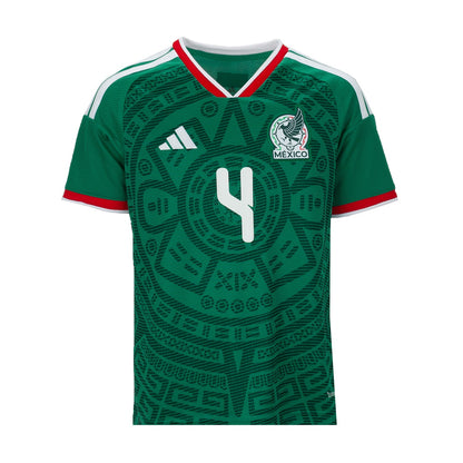 Mexico 26/27 E. Alvarez #4 Replica Home Jersey - Youth