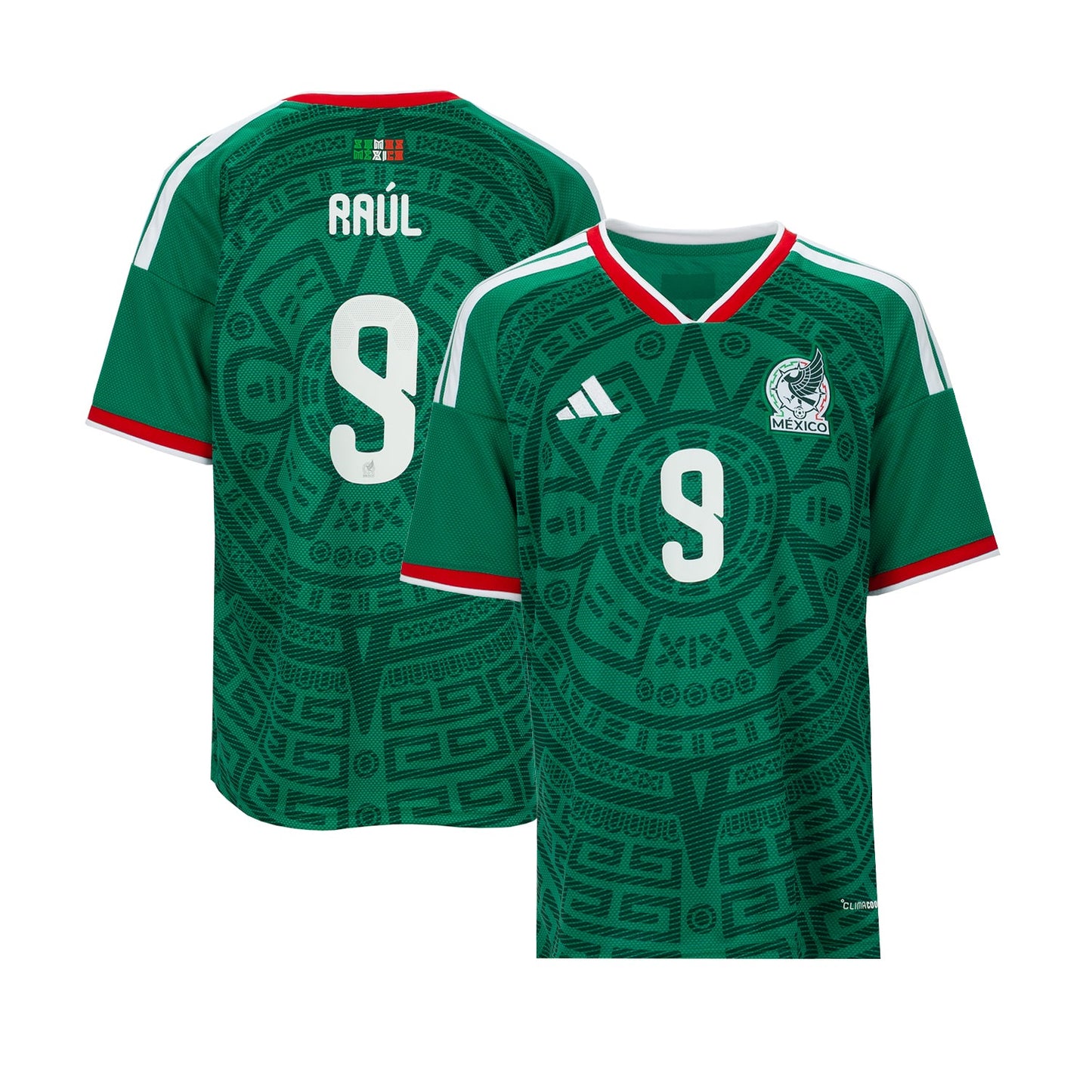 Mexico 26/27 Raul #9 Replica Home Jersey - Youth