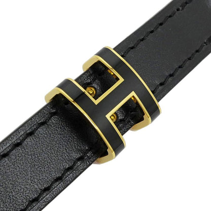 Hermes Belt Pop H Courte 15 85 Black Gold Hardware
