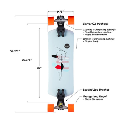 Loaded Tangent Surfskate Complete