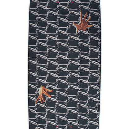 Hockey Skateboard Deck Lonliest Feeling Shaped Black 8.44" x 31.89"