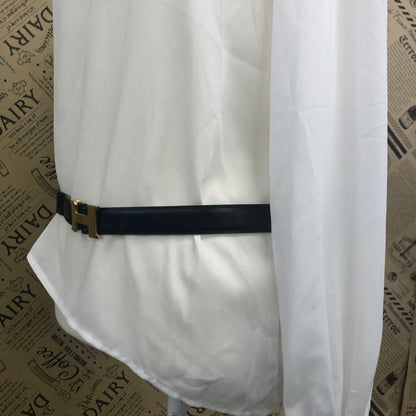 Hermes Belt Leather Black Gold Formal Suit