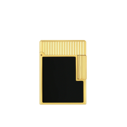S.T. Dupont Ligne 1 Black Lacquered Gold Lighter/Briquet C14120