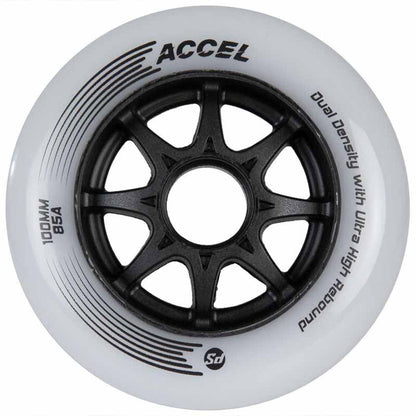 Powerslide ACCEL 100mm/85A Wheels (Pack of 8)