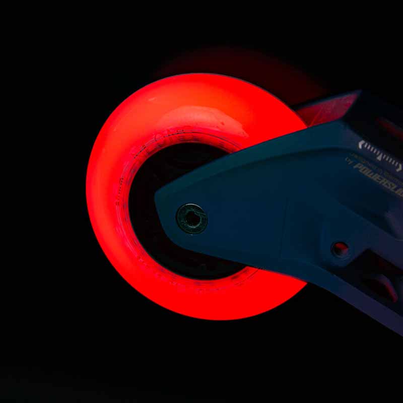 Powerslide Neons LED 80mm/85A Wheels (Pack of 4)