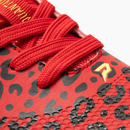 Phenom Elite Quantum Carbon Football Cleats – Red Leopard