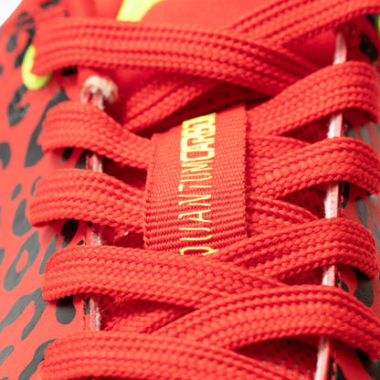 Phenom Elite Quantum Carbon Football Cleats – Red Leopard
