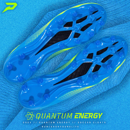 Quantum Energy Flag Football Cleats - Columbia Blue & Slime