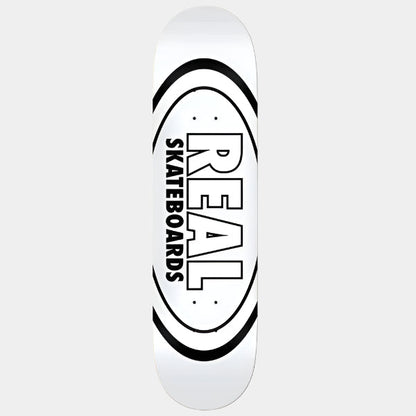 Real Skateboards Classic Oval Deck 8.38" White