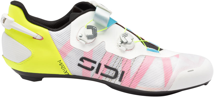 SIDI Wire 3 Road Shoes - Mens White/Yellow Fluo 40.5