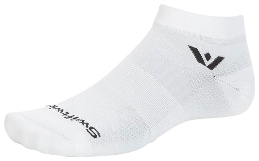 Swiftwick Aspire Ankle Socks - Circuit White Large