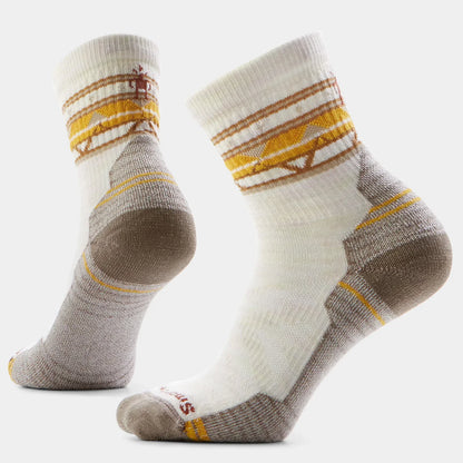 Smartwool - Women's Hike Light Cushion Zig Zag Valley Mid Crew Socks - Moonbeam