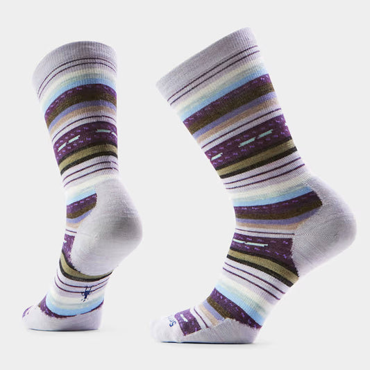 Smartwool - Women's Everyday Margarita Crew Socks - Purple Eclipse