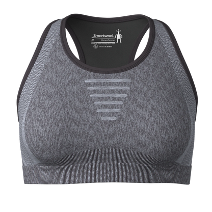 Smartwool - Women's Intraknit Racerback Bra - Black Heather