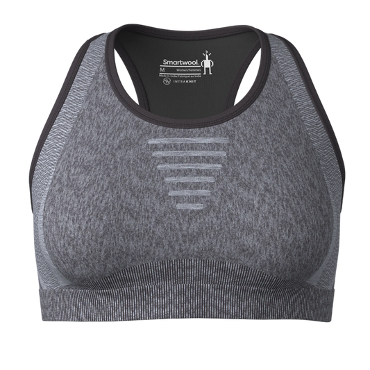 Smartwool - Women's Intraknit Racerback Bra - Black Heather