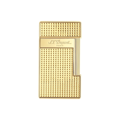 S.T. DUPONT SLIMMY DIAMOND HEAD GOLD LIGHTER/BRIQUET 028009