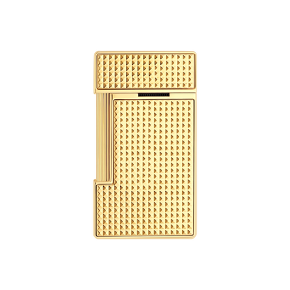 S.T. DUPONT SLIMMY DIAMOND HEAD GOLD LIGHTER/BRIQUET 028009