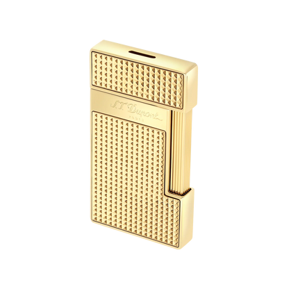 S.T. DUPONT SLIMMY DIAMOND HEAD GOLD LIGHTER/BRIQUET 028009