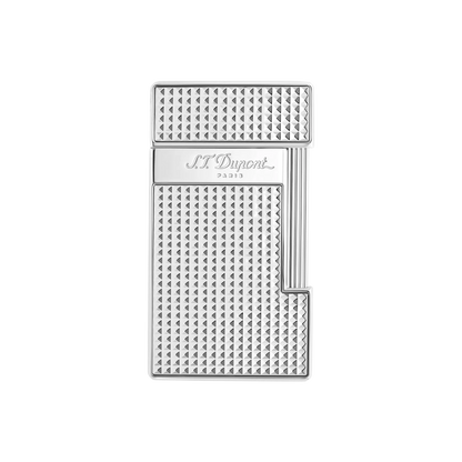 S.T. DUPONT SLIMMY DIAMOND HEAD SILVER LIGHTER/BRIQUET 028010