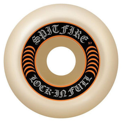 Spitfire Formula Four Lock-Ins Full Wheels Natural 99du 57mm