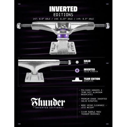 Thunder Trucks Inverted 148 Team Set Polished Silver