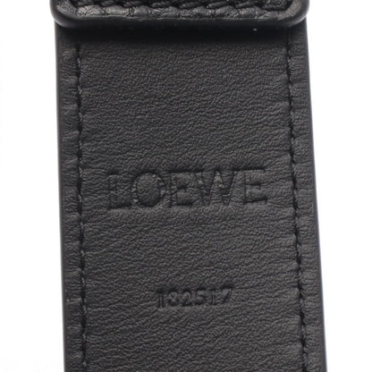 Loewe Belt Anagram Chunky Black Leather