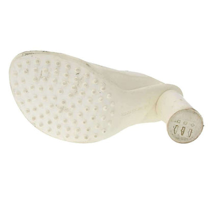 Bottega Veneta Atomic Mule Heeled Sandals White 40