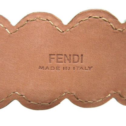 Fendi Flower Motif Leather Black 75 Belt 0753