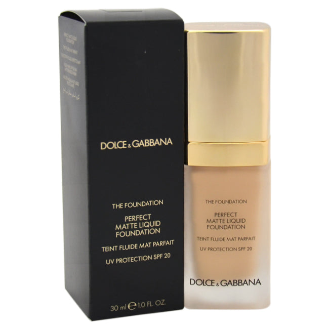 Dolce and Gabbana Perfect Matte Liquid Foundation SPF 20 - 30 Peachy Beige by Dolce and Gabbana for Women - 1 oz Foundation