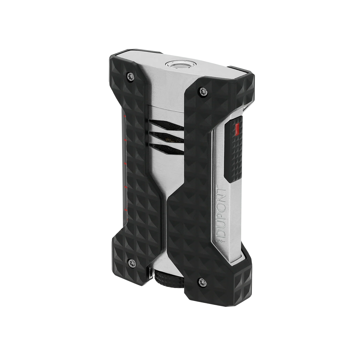 S.T. Dupont Windproof Brushed Silver Lighter/Briquet W21324