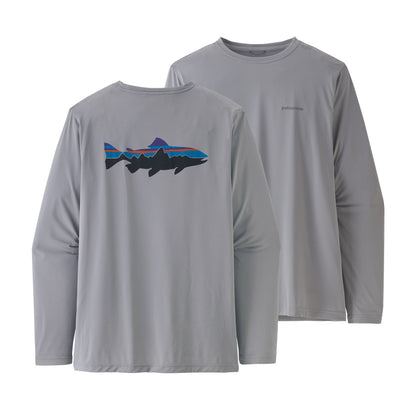 Patagonia M's L/S Capilene Cool Daily Fish Graphic Shirt
