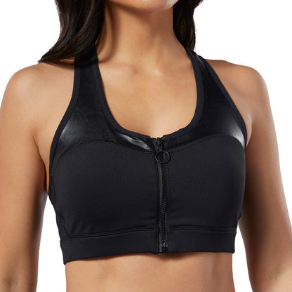 WOMEN'S REEBOK STUDIO CARDIO ZIP MEDIUM-IMPACT BRA