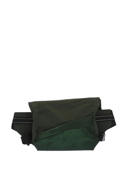 Bottega Veneta Mesh Detail Green Nylon Belt Bag