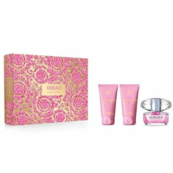 Versace Bright Crystal Giftset Eau De Toilette Spray 50ml/bath & Showergel 50ml/body Lotion 50ml 150ml