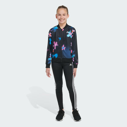 Kids' adidas Allover Print 3-Stripes Tricot Jacket