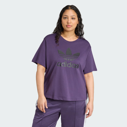 Women's adidas Adicolor Trefoil Boxy Tee (Plus Size)