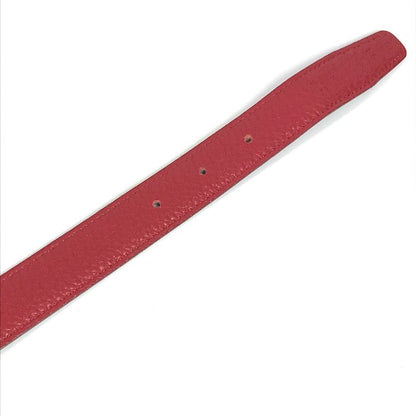 Hermes Belt H Constance Leather Red And Black