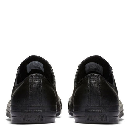Converse Chuck Taylor All Star Leather Low Top in Black Monochrome