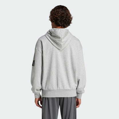 Men's adidas Essentials Loose-Fit 3 Bar Logo French Terry Hoodie
